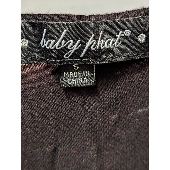 Baby Phat Vintage Women's Size Small Black Twist Back Tank Top - Picture 4 of 7